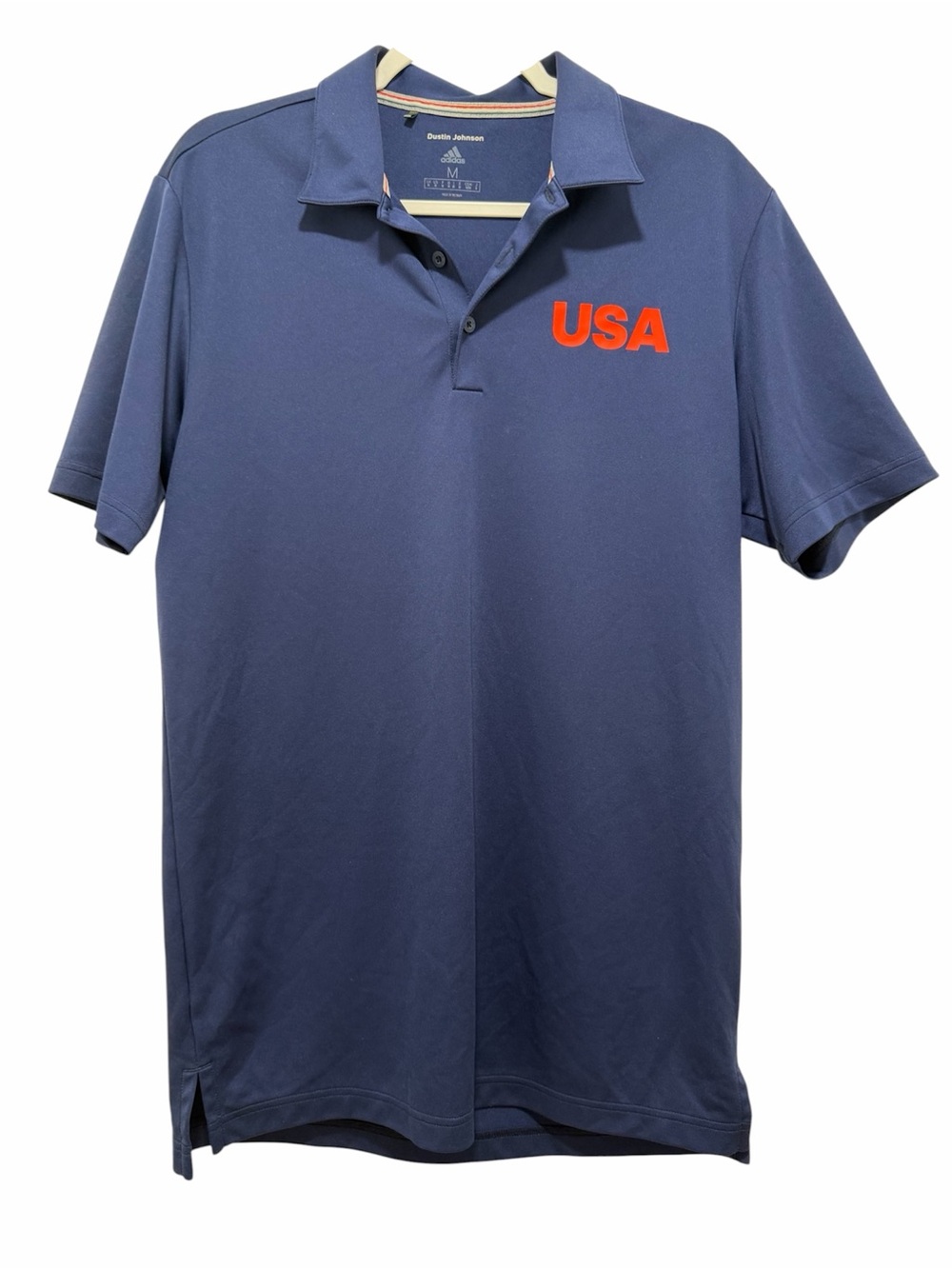 ADIDAS Dustin Johnson Team USA Olympic Golf Team Polo Shirt - Men’s Medium